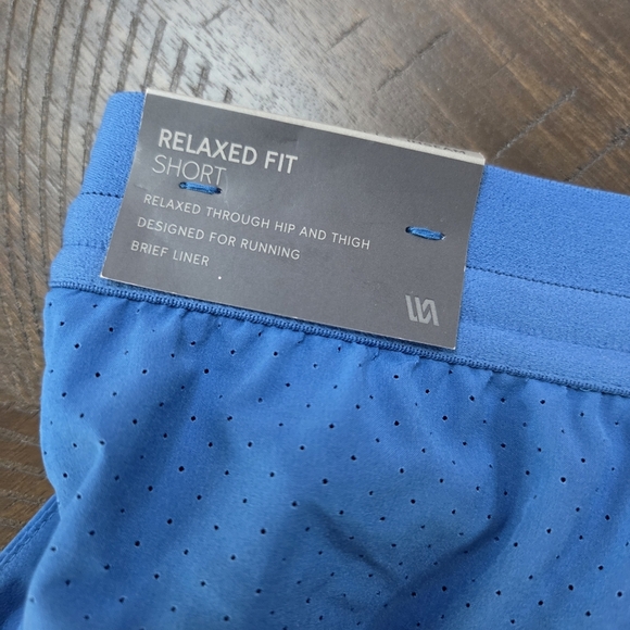 VRST Men's Relaxed Fit Running Shorts New XXL 5" Inseam Blue Tide Accelerate - Picture 8 of 13